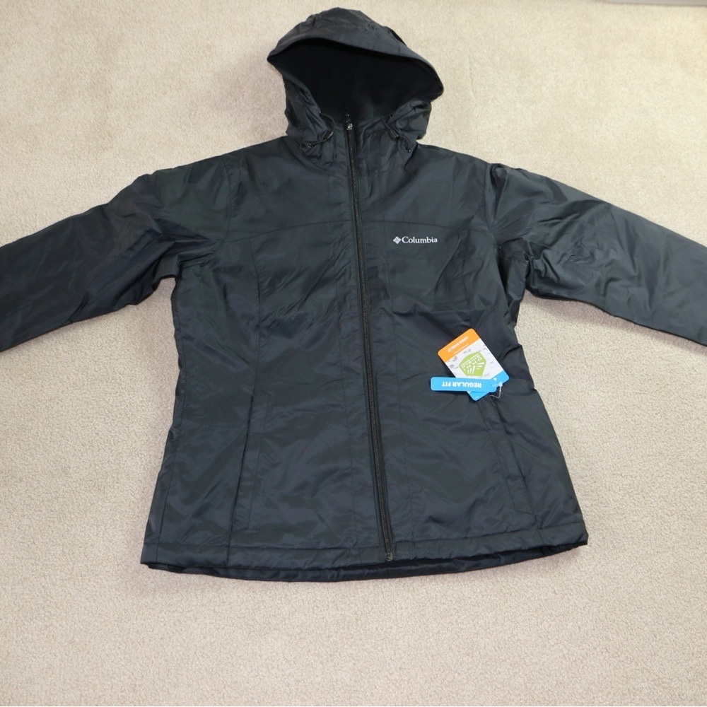 Columbia Switchback II Sherpa Lined Jacket Womens Medium Black Hooded NWT